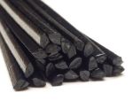Plastique baguettes de soudure PA 6.6 4mm Triangulaire Noir 25 Barres